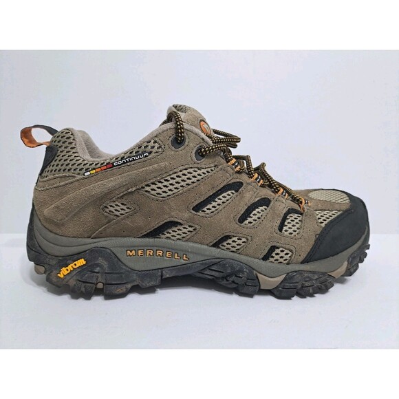 Merrell Moab Men\'s Size 7.5 WIDE Vent Shoe Walnut Suede Mesh Hiking Trail Vibram main image 8